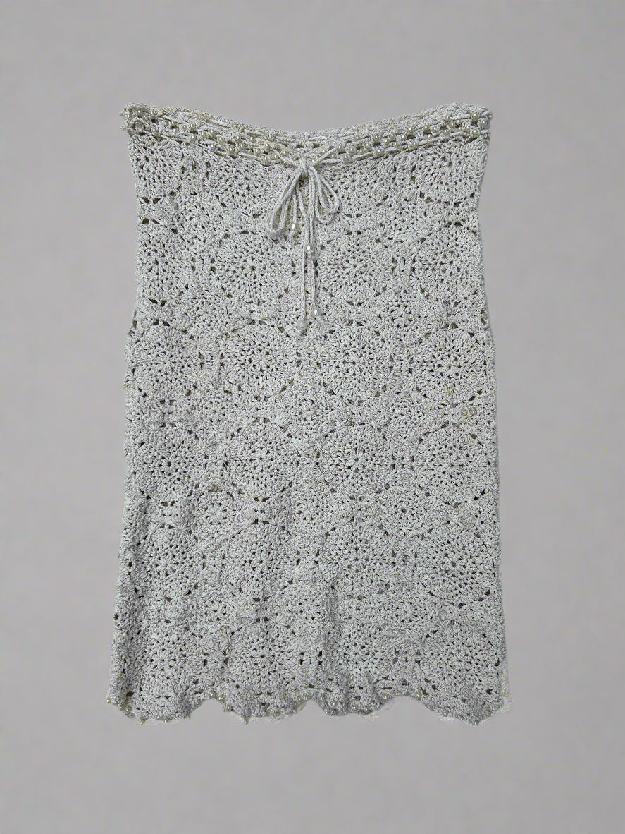 Vintage crochet skirt/top