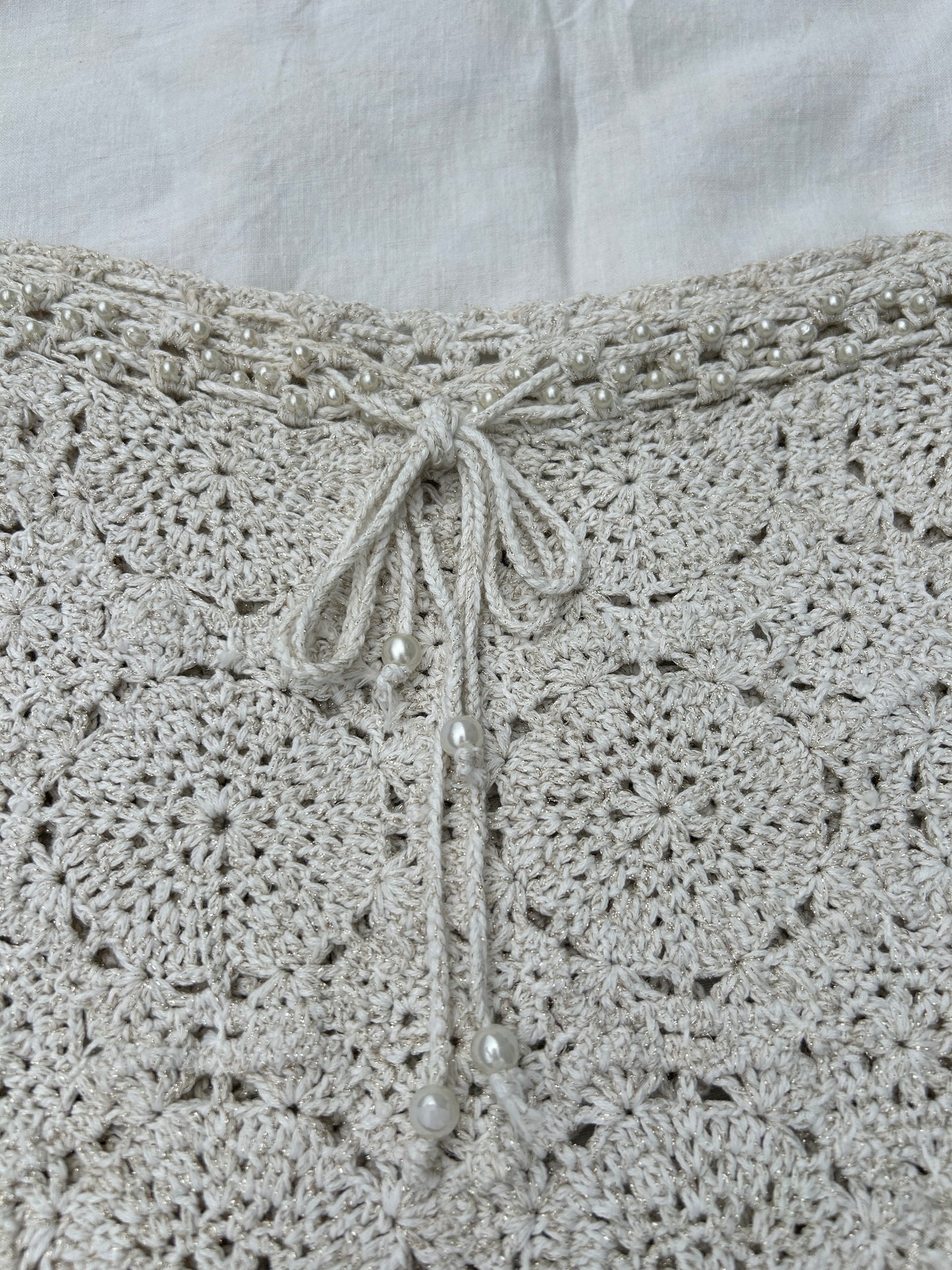 Vintage crochet skirt/top