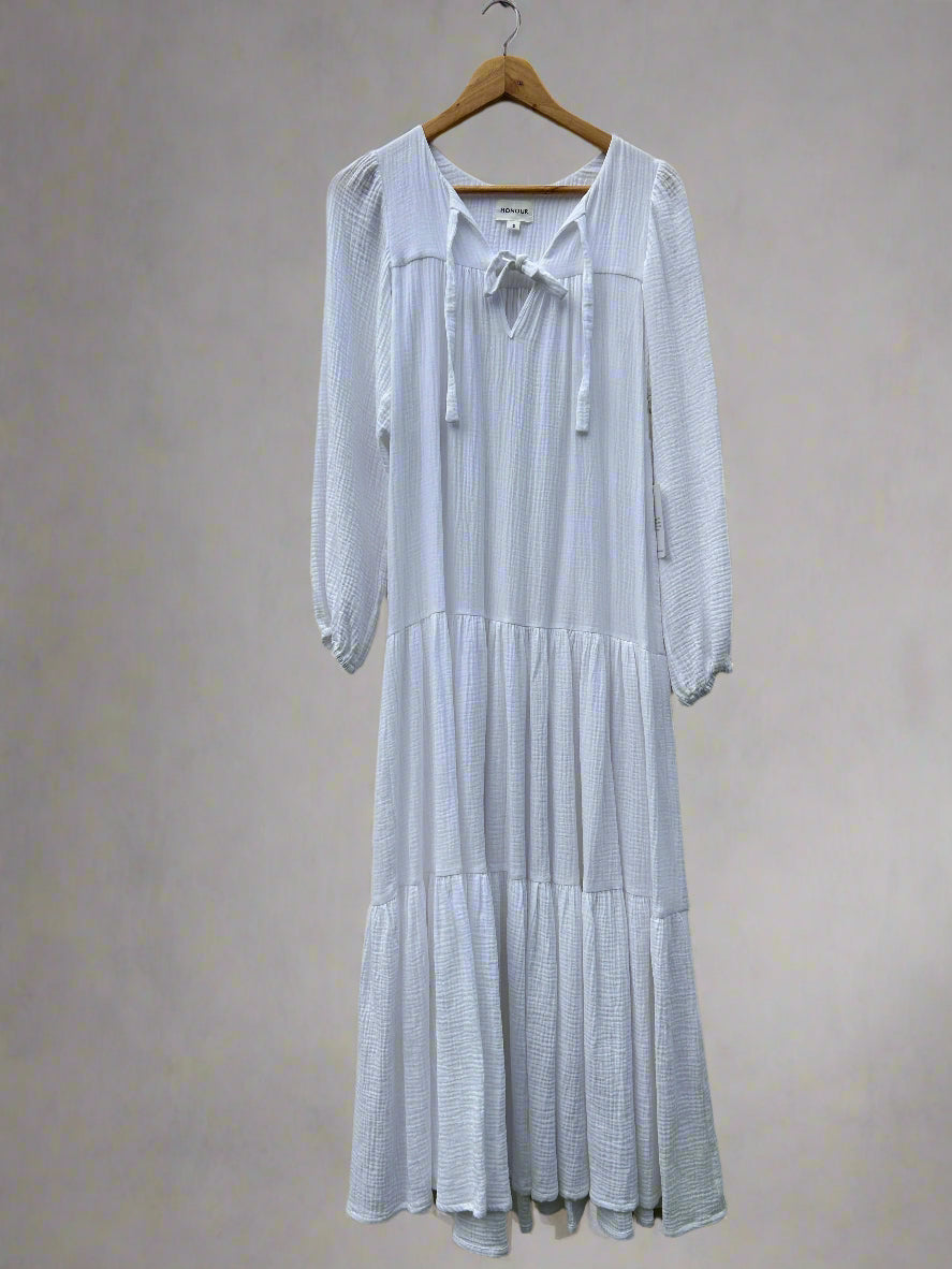White maxi dress, M