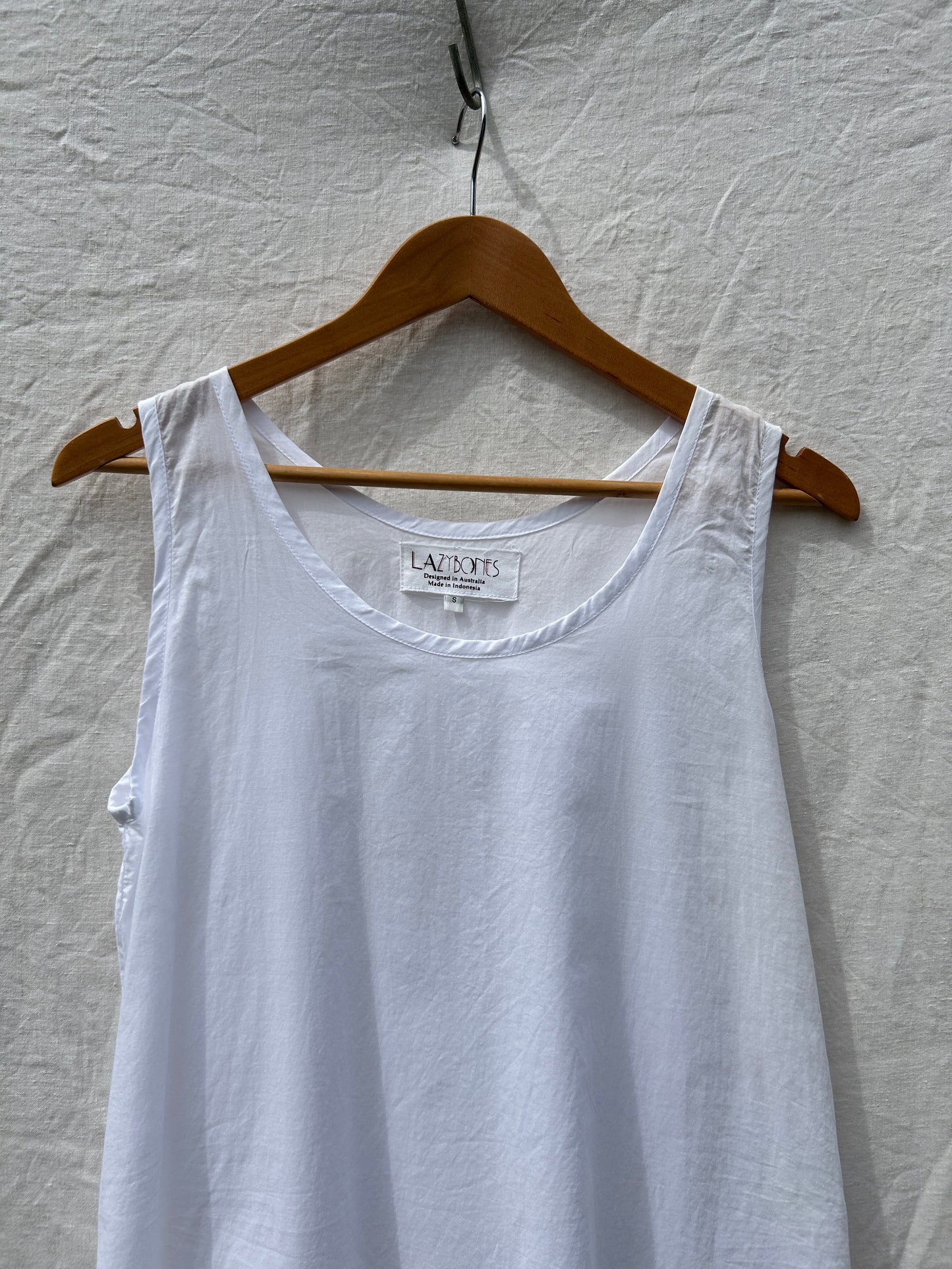 White cotton dress, S