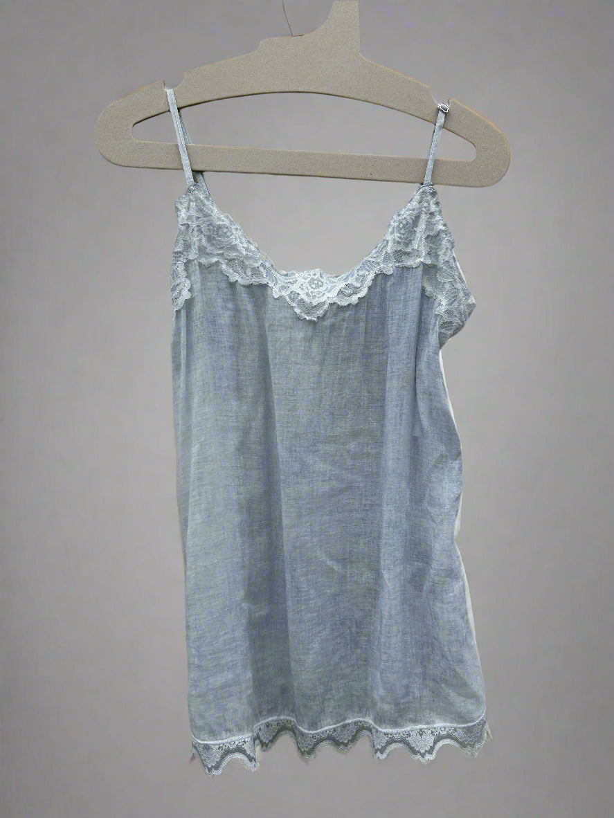 Sheer lace singlet, M