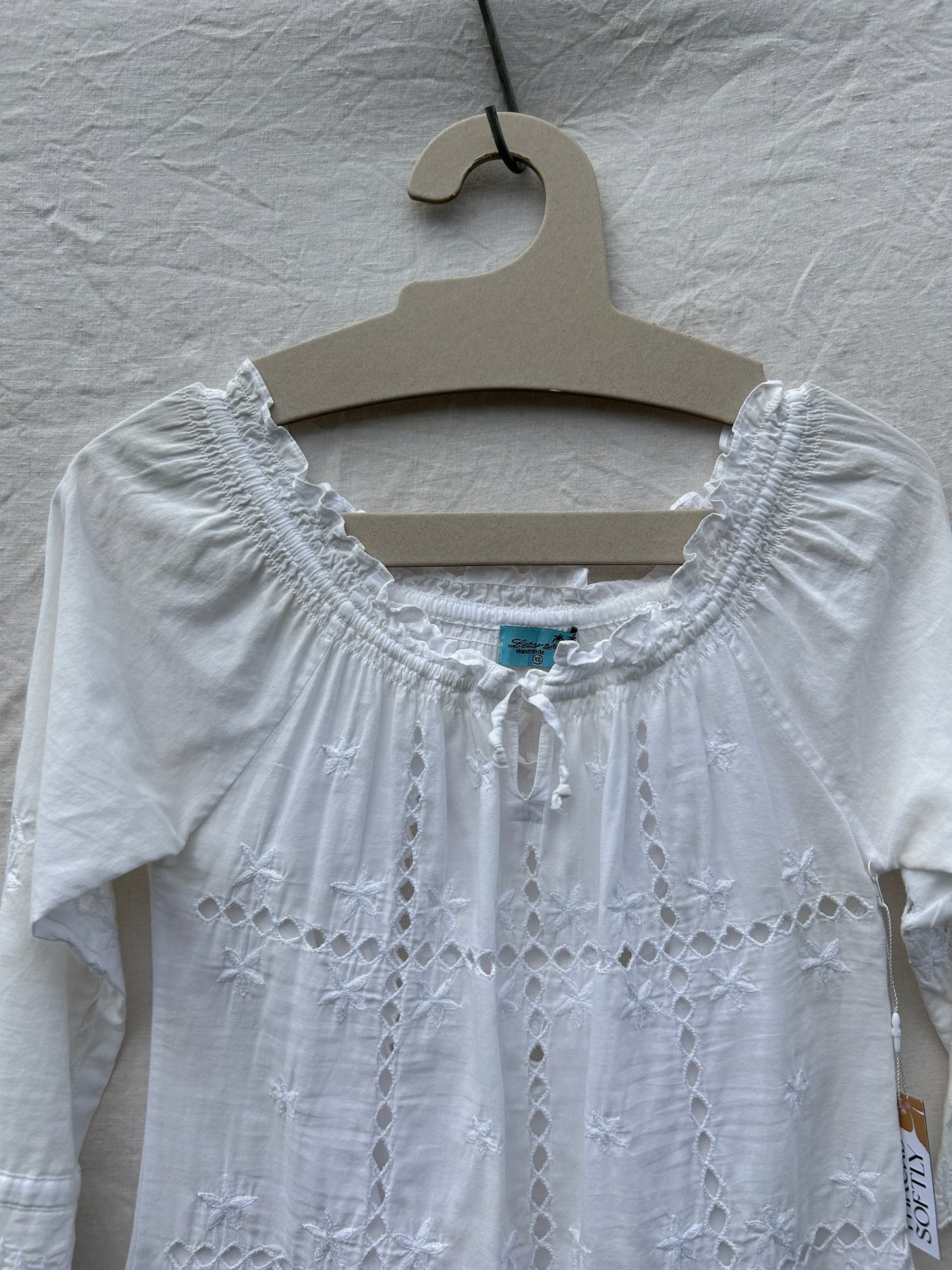 White mini dress, size xs