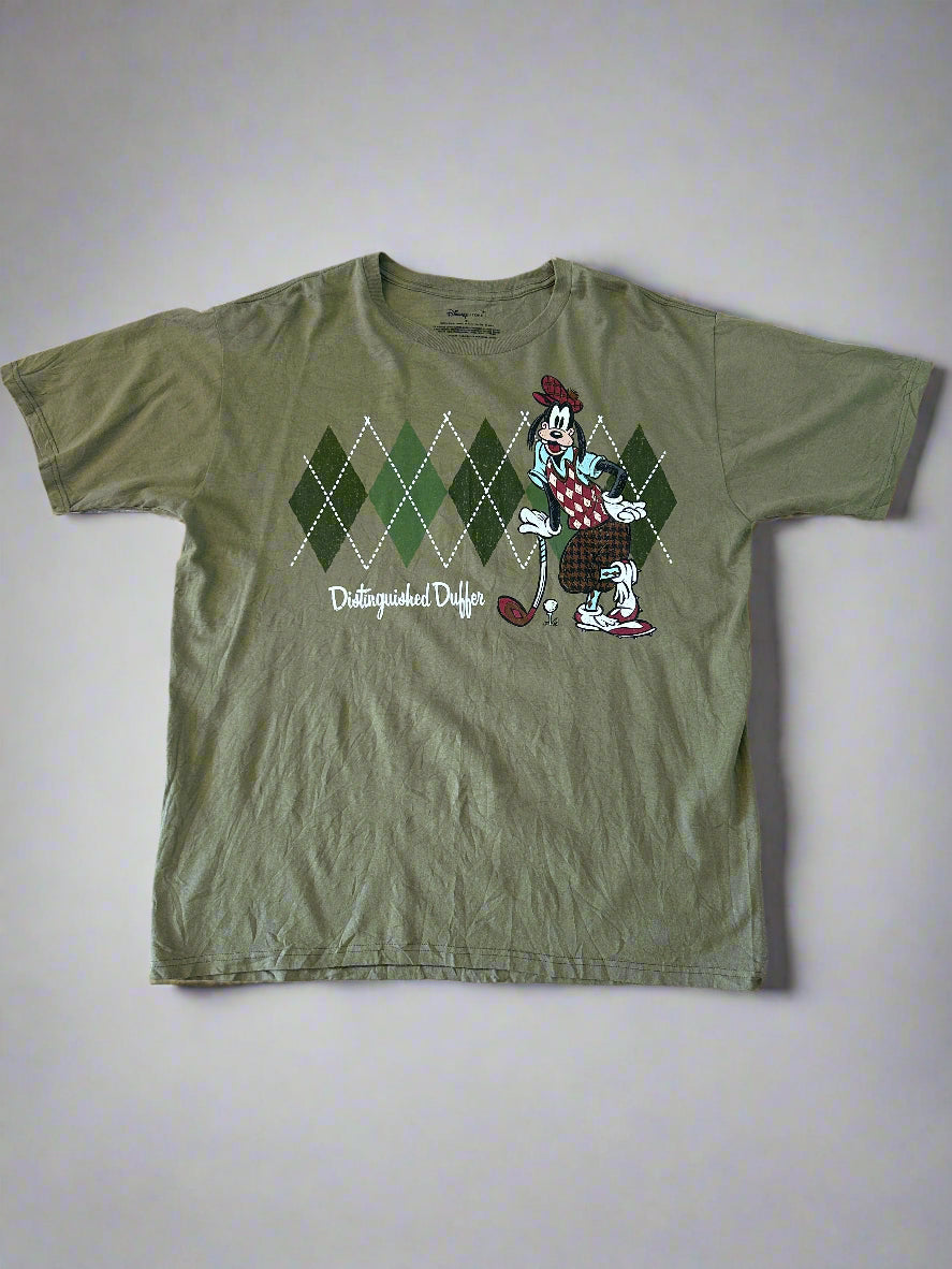 Disney Store Goofy Distinguished Duffer t shirt, XL