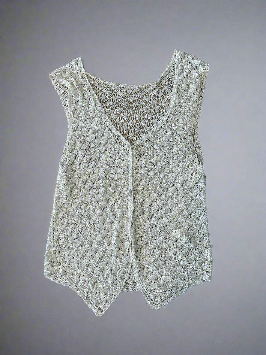 Vintage crochet vest, 6