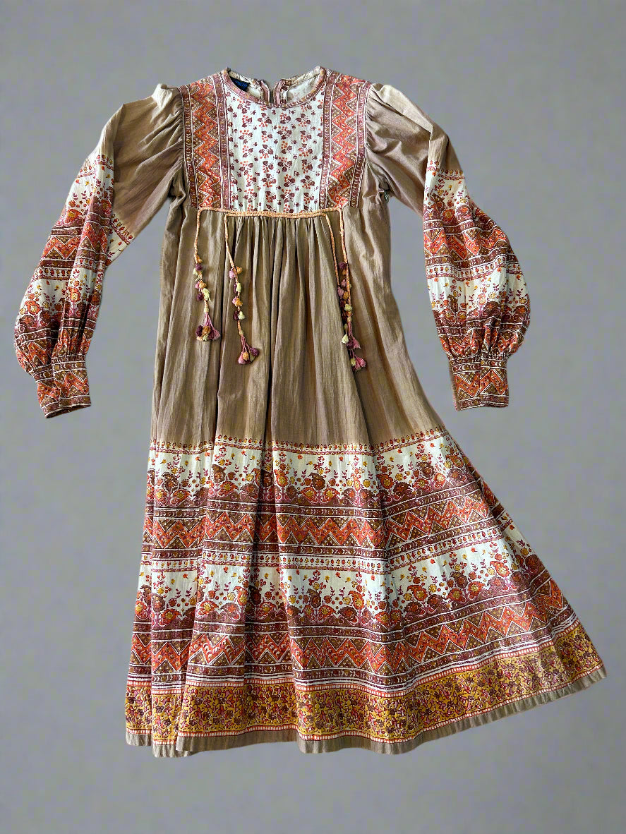 Vintage Anokhi Indian dress, S
