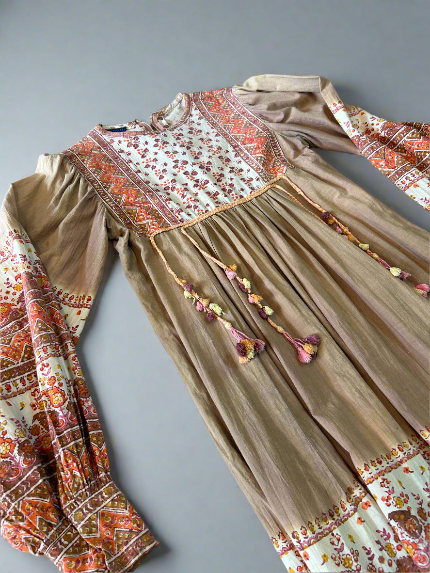 Vintage Anokhi Indian dress, S