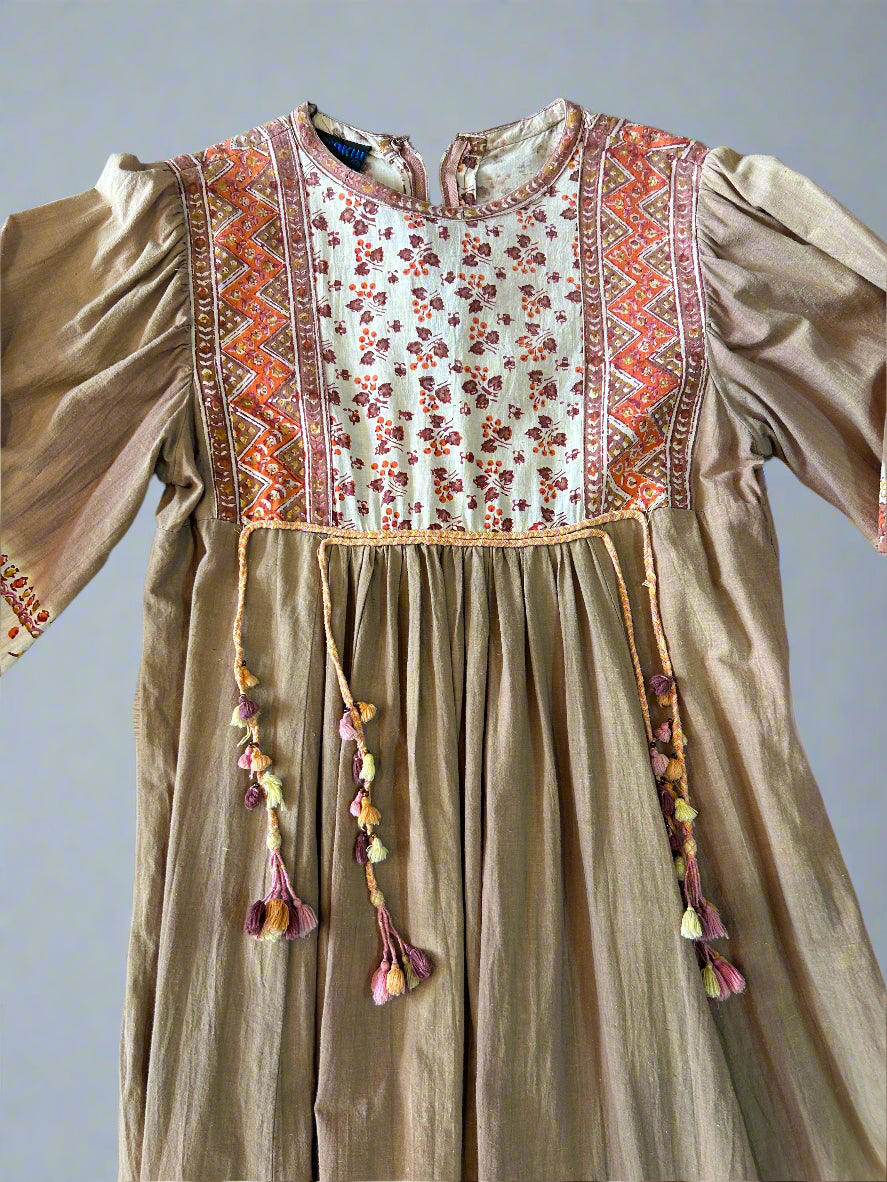 Vintage Anokhi Indian dress, S