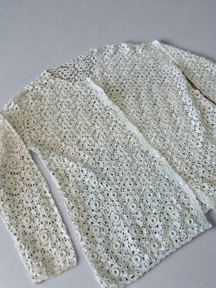 Vintage crochet cardigan, 10