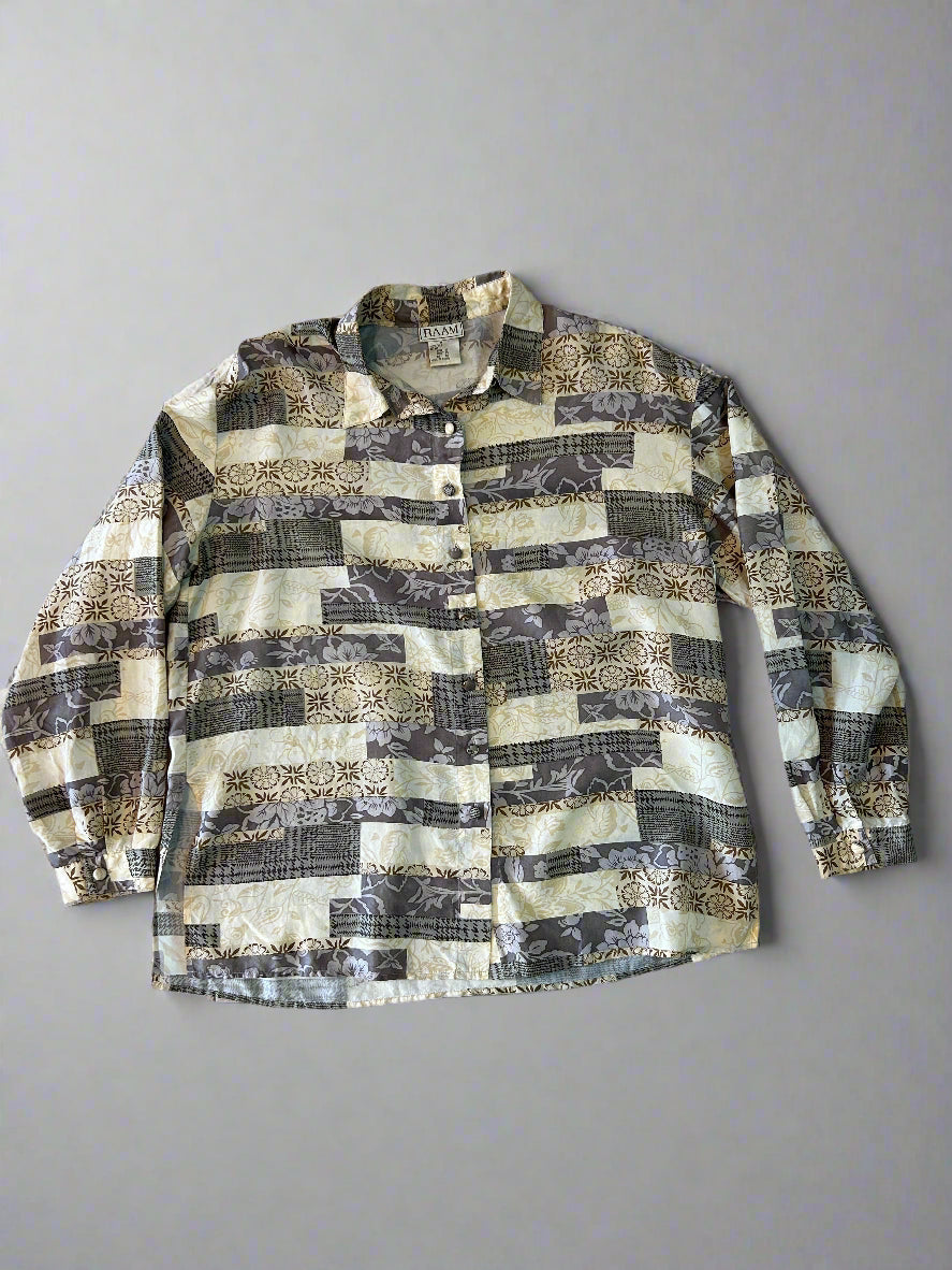 Vintage silk shirt, M