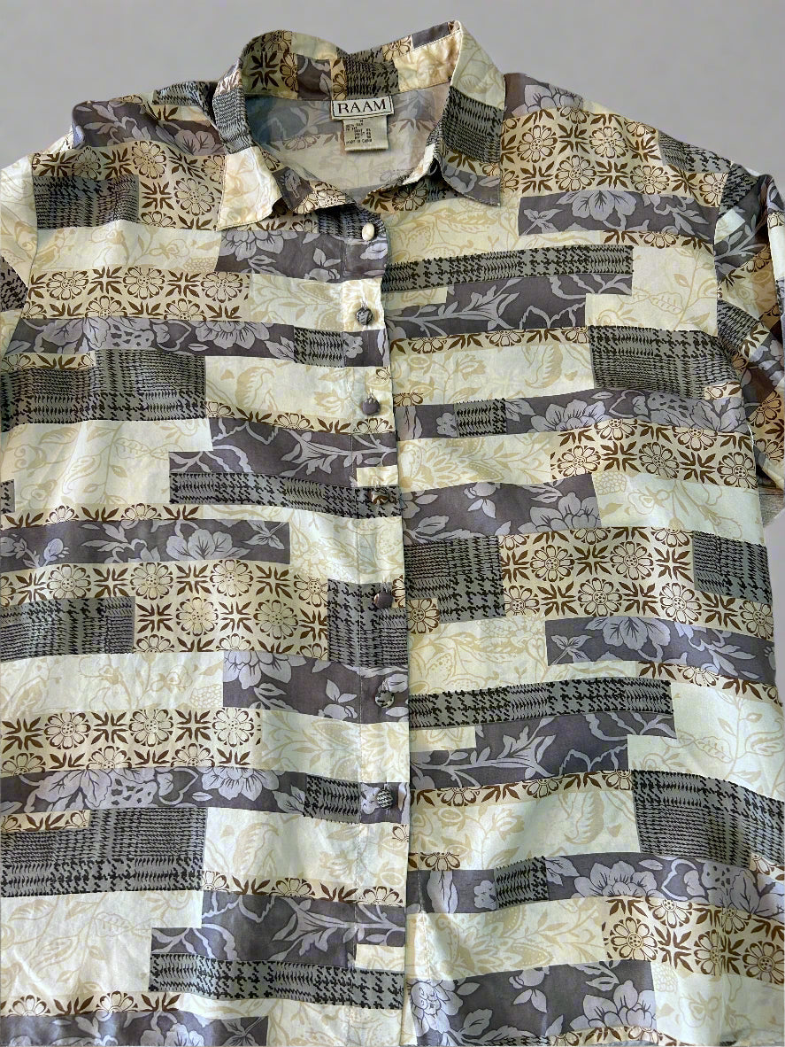 Vintage silk shirt, M