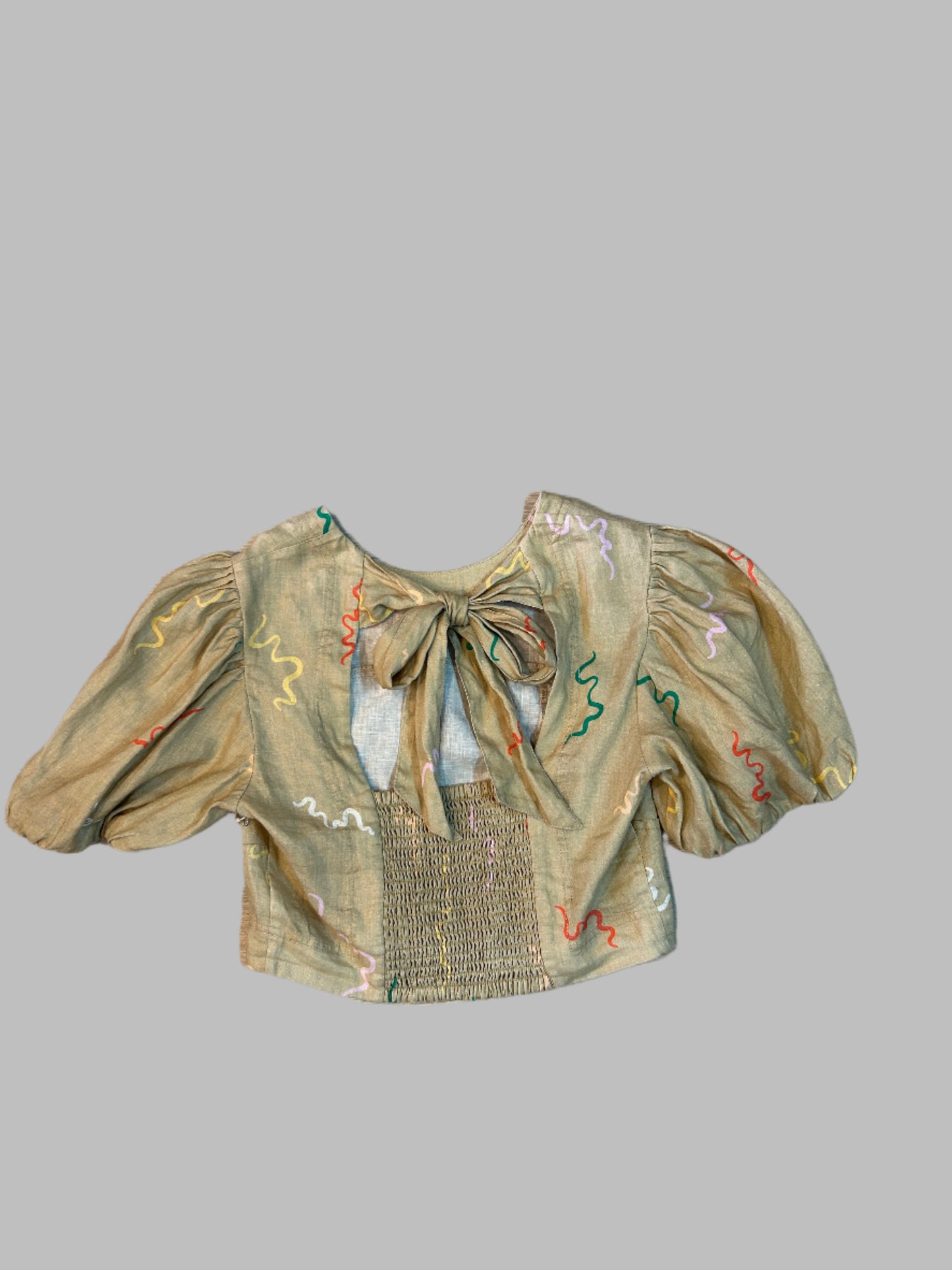 JAG crop top with tie back, 8