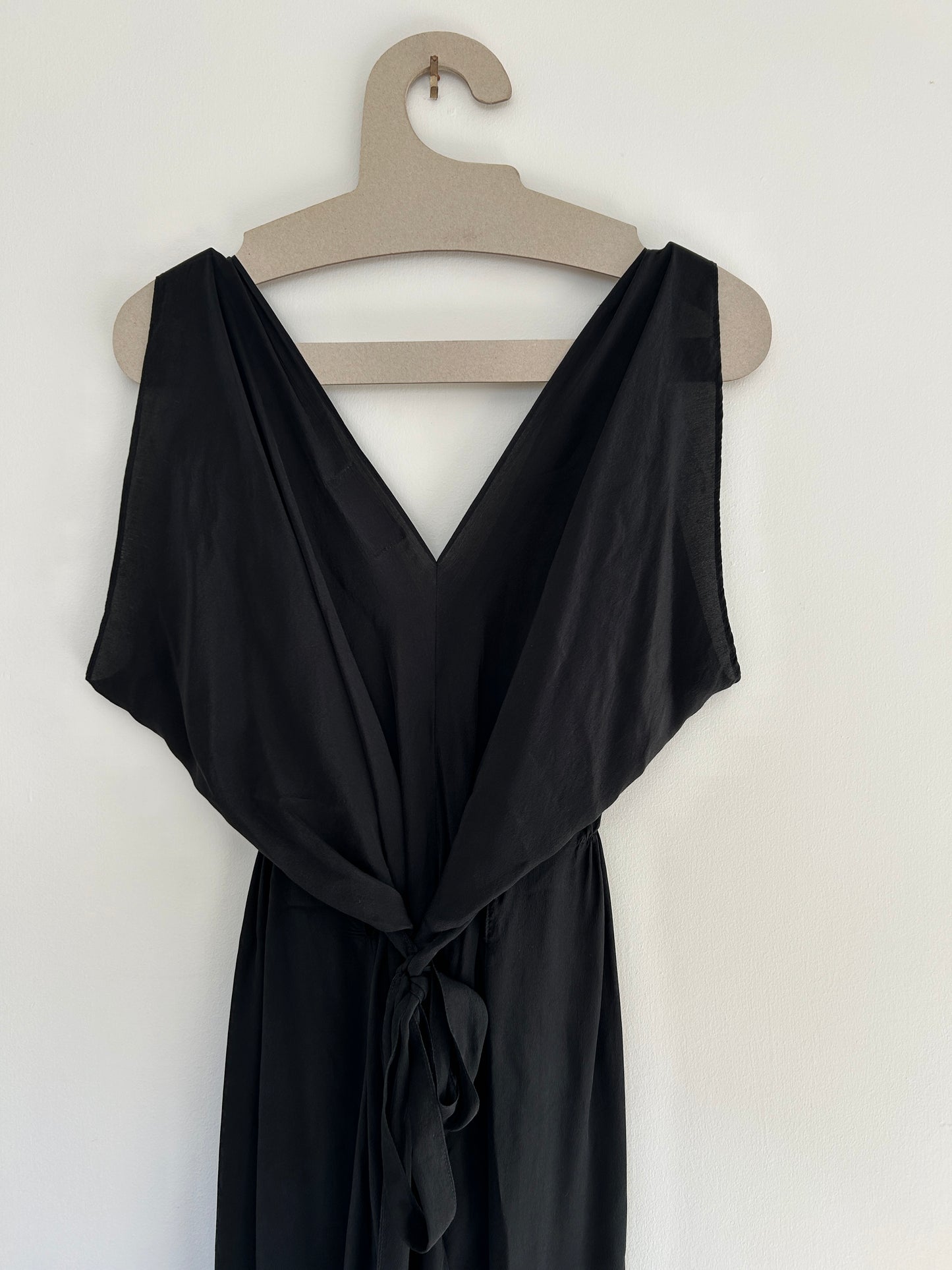 Natasha Silk dress with tie back , S