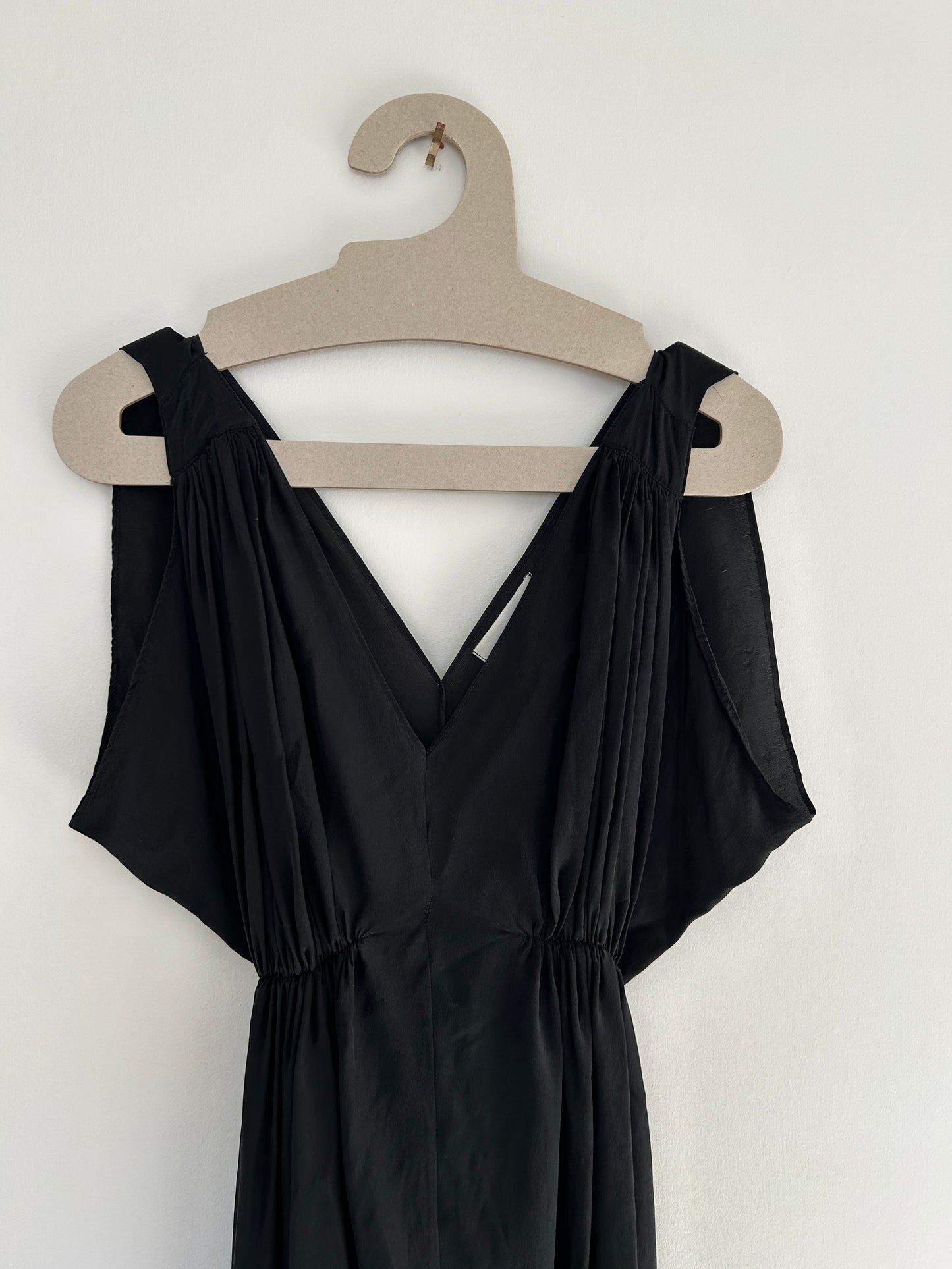 Natasha Silk dress with tie back , S