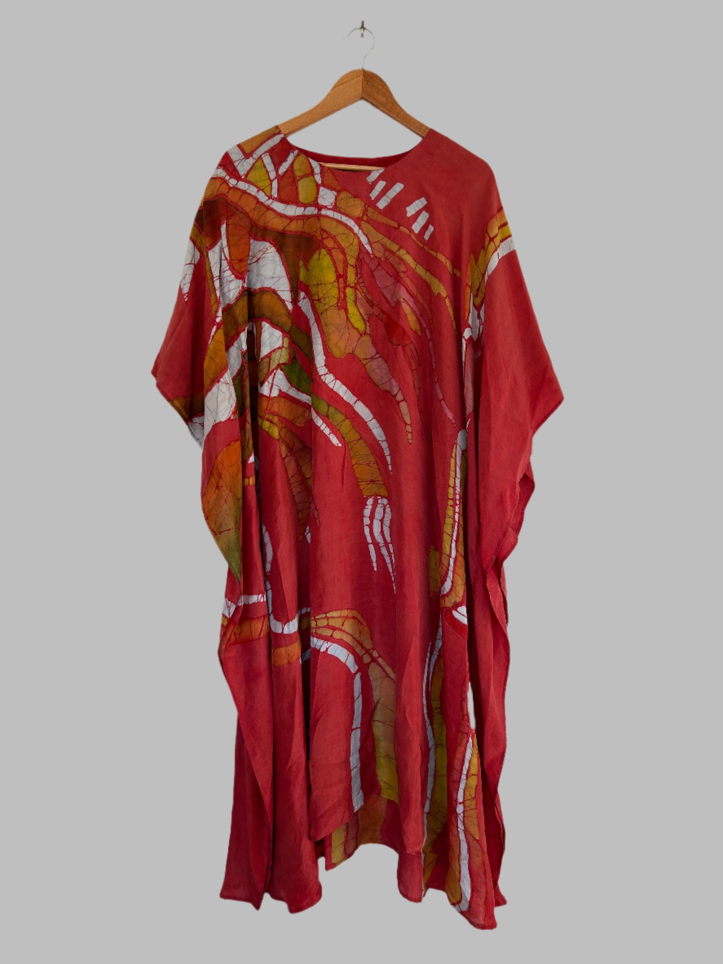Vintage silk Kaftan, One Size