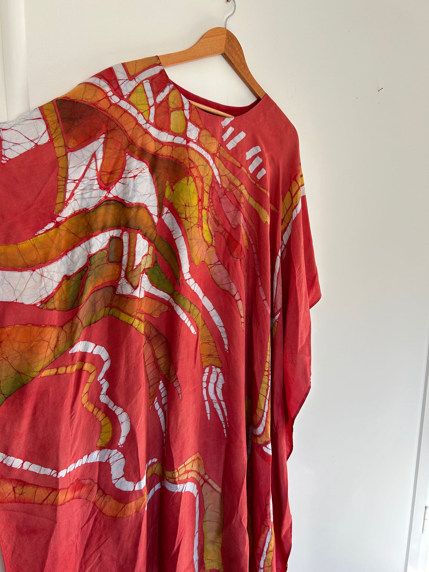 Vintage silk Kaftan, One Size