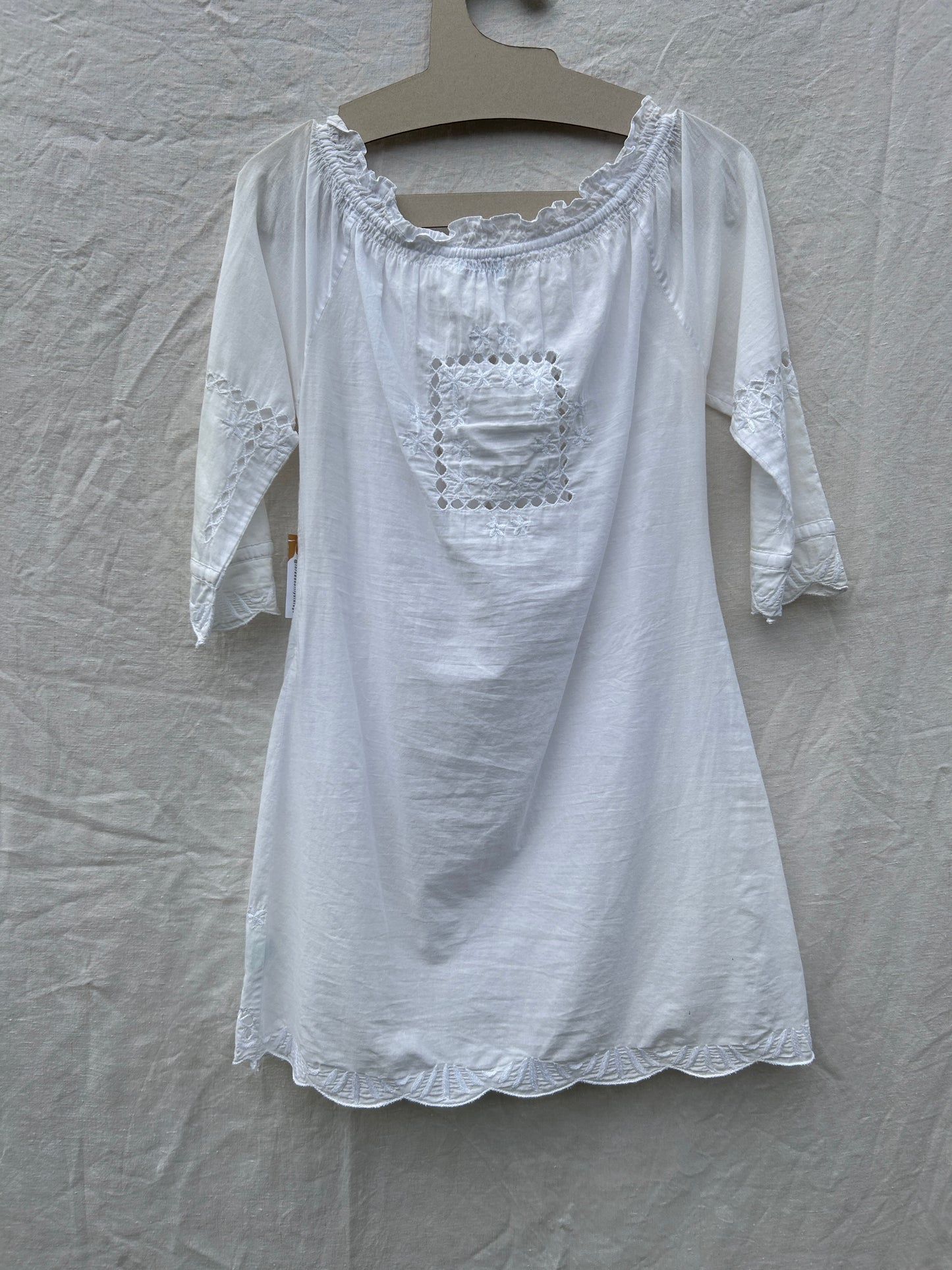 White mini dress, size xs