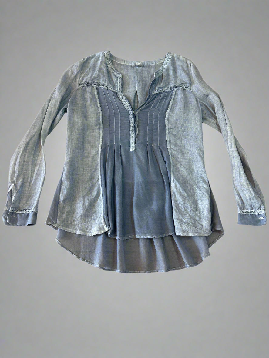 120% Lino linen blouse, 8-10