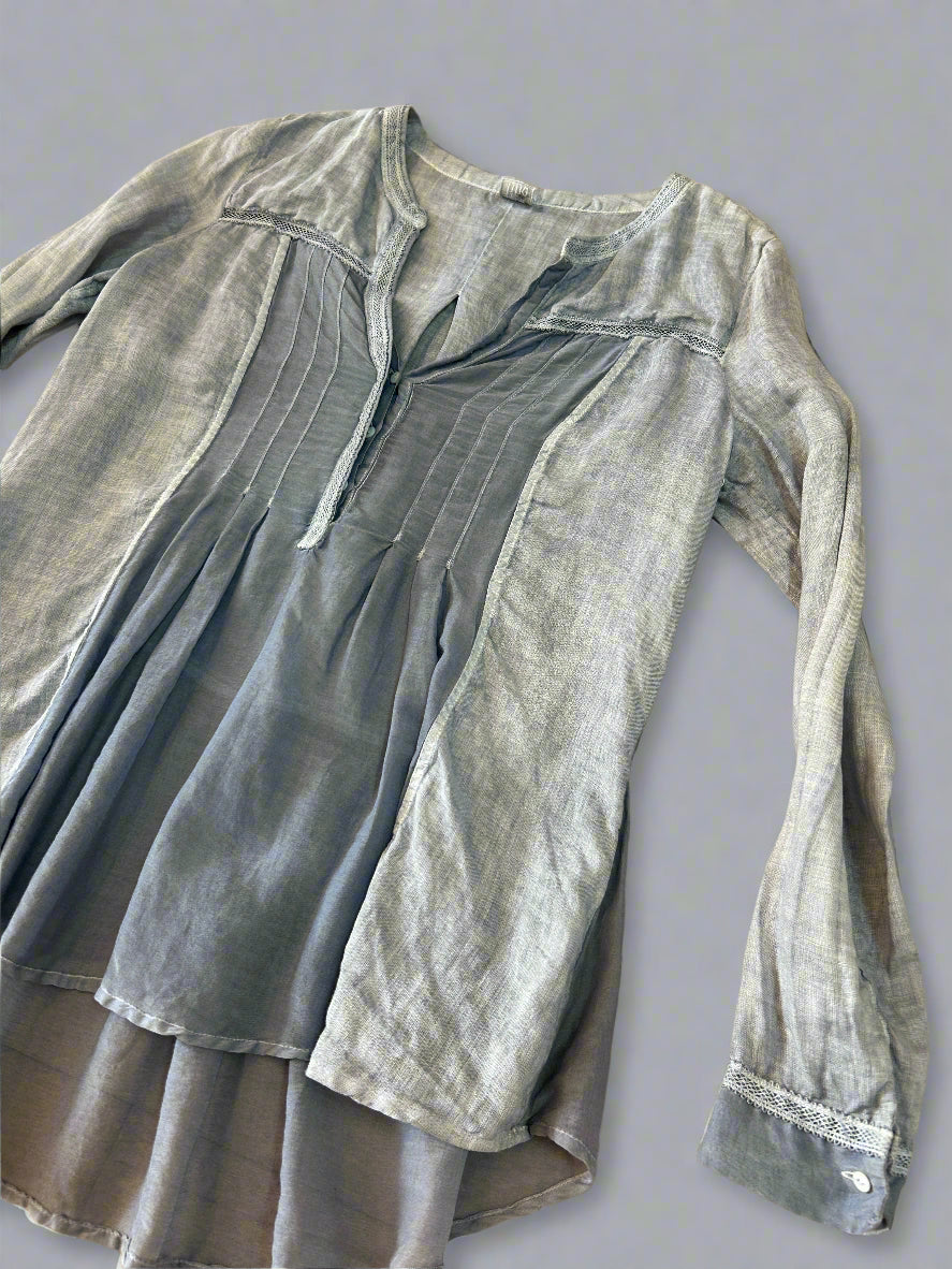 120% Lino linen blouse, 8-10