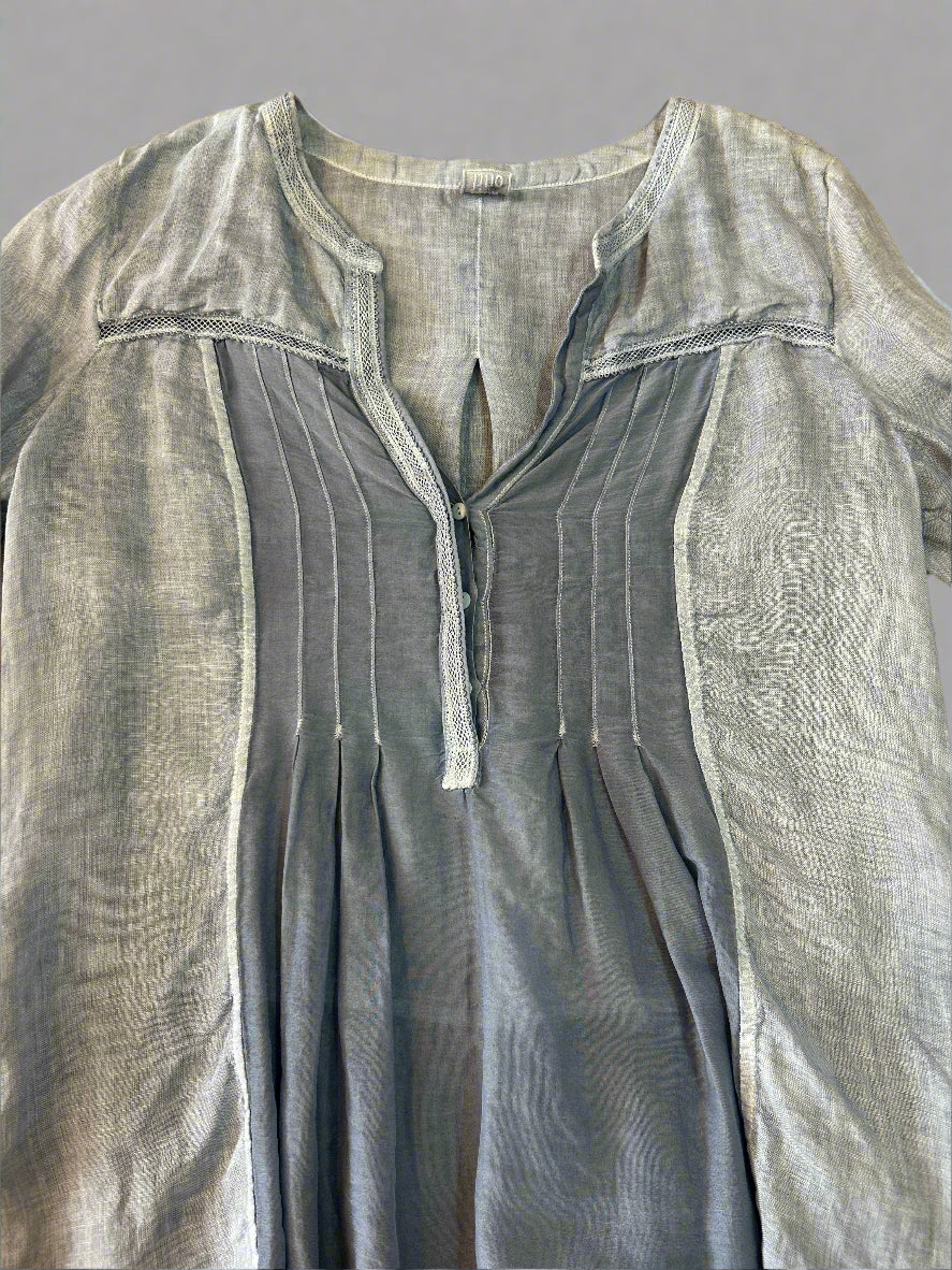 120% Lino linen blouse, 8-10