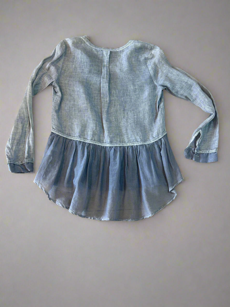 120% Lino linen blouse, 8-10