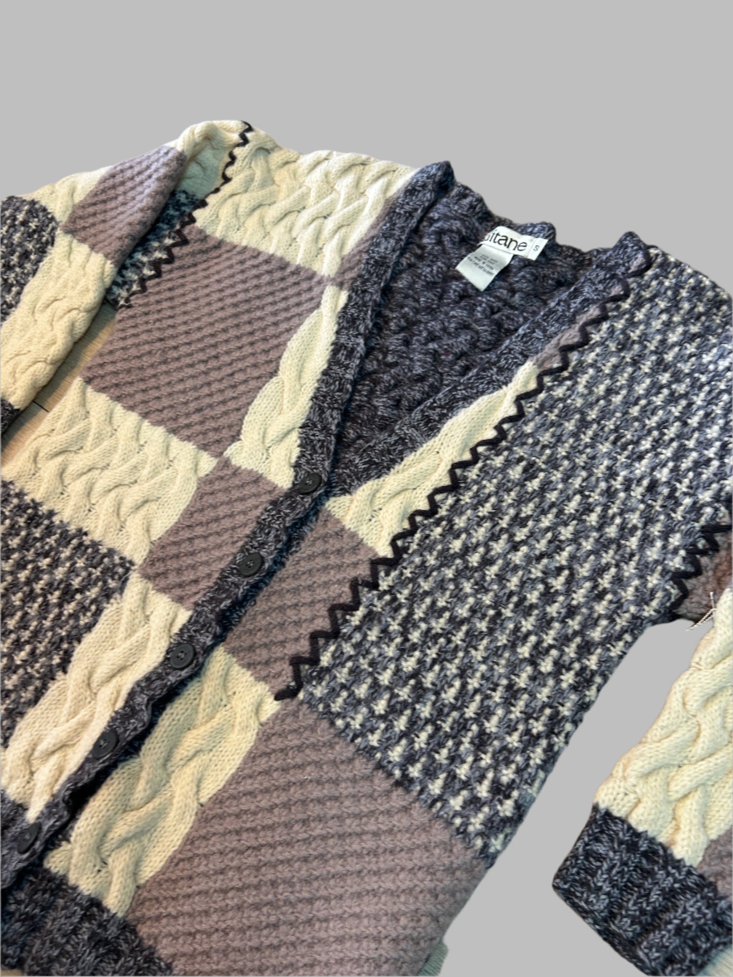 Vintage wool cardigan, S