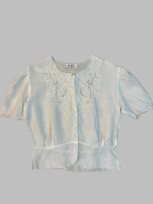 Vintage top with hand embroydery, 8