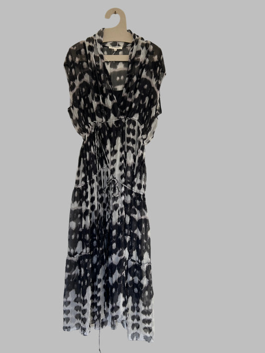 Lee Mathews Silk wrap dress, 14