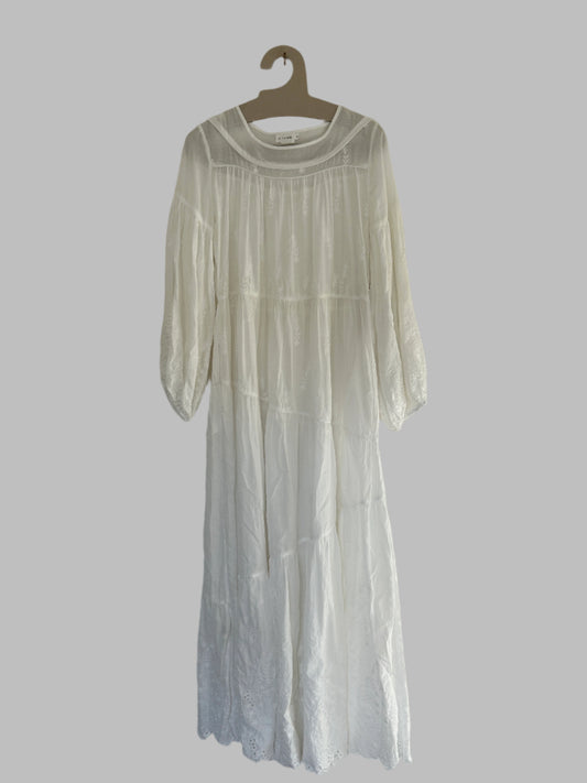 Flannel maxi dress, 14